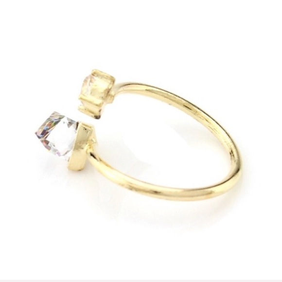 LAST! NWT dainty multi color midi ring initial - Picture 5 of 5